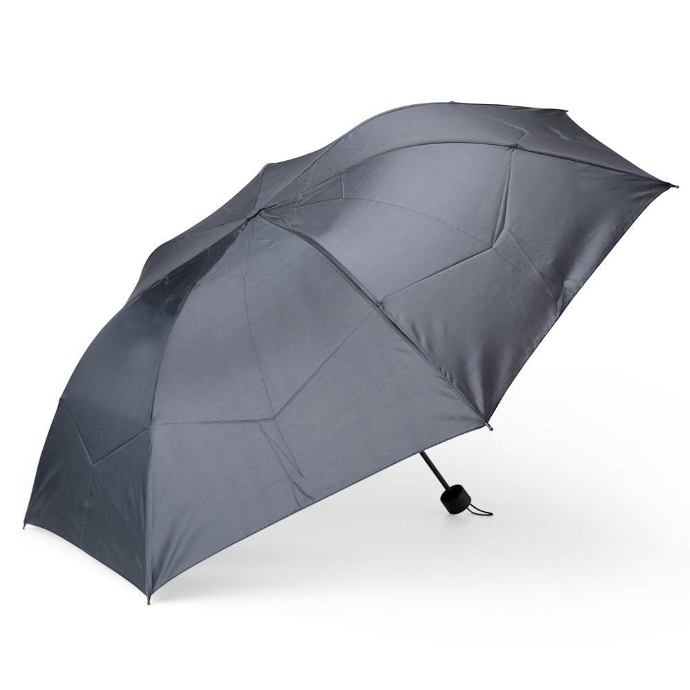 Kit chuva 2 peças GU0006 na cor Preto, brinde personalizado Sky Brindes