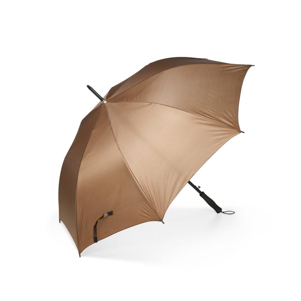 Guarda-chuva GU0007 na cor Marrom, brinde personalizado Sky Brindes