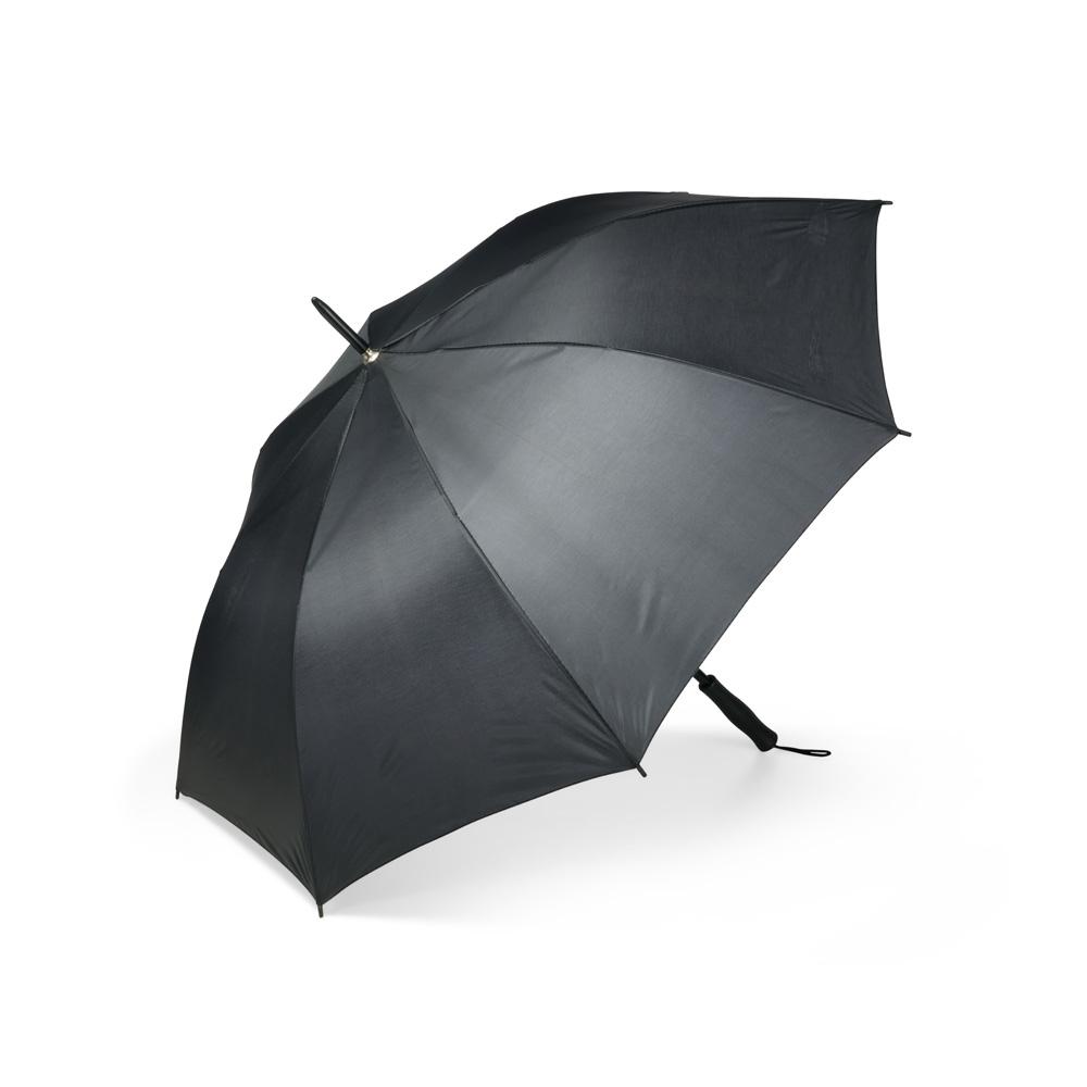 Guarda-chuva GU0007 na cor Preto, brinde personalizado Sky Brindes