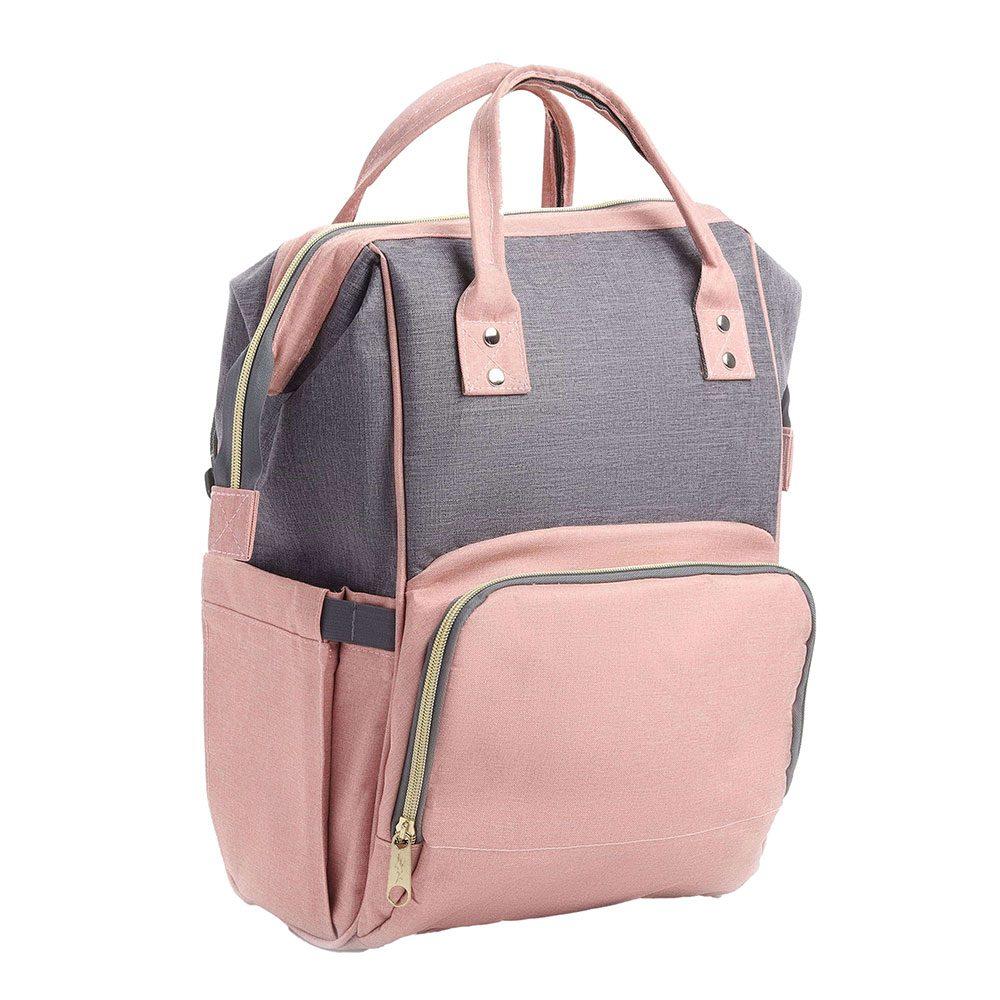 Mochila Funcional Poliéster MO1343 na cor Rosa claro, brinde personalizado Sky Brindes