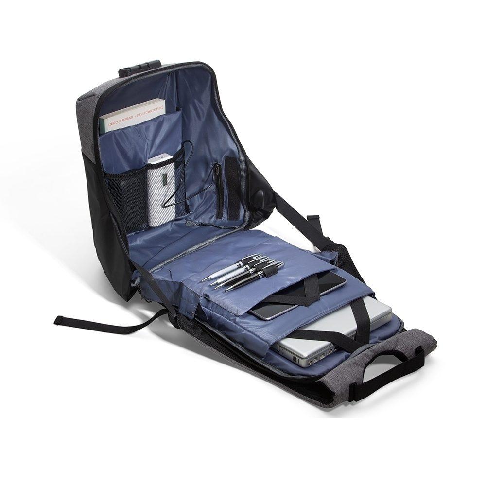 Mochila de Poliéster Anti-Furto MO1506 na cor Único, brinde personalizado Sky Brindes