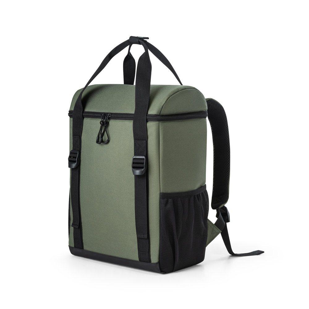 Mochila térmica almofadada MO1513 na cor Verde escuro, brinde personalizado Sky Brindes