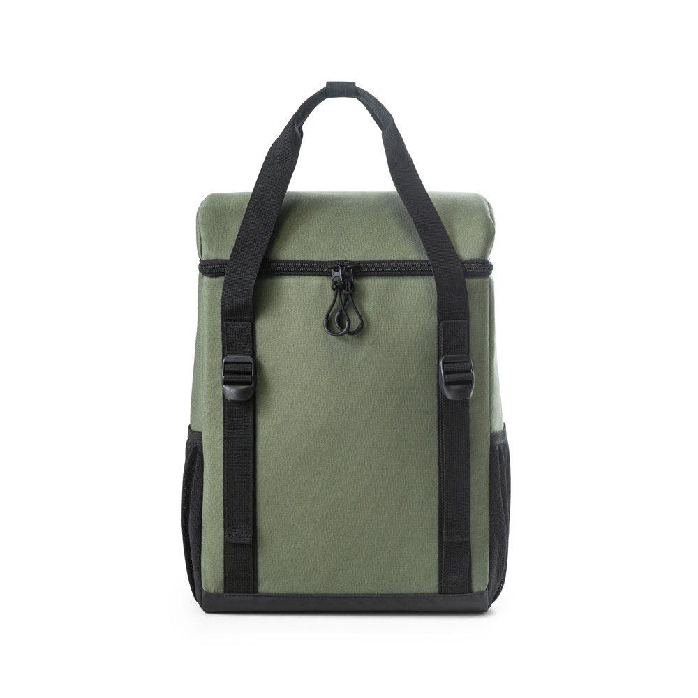 Mochila térmica almofadada MO1513 na cor Verde escuro, brinde personalizado Sky Brindes