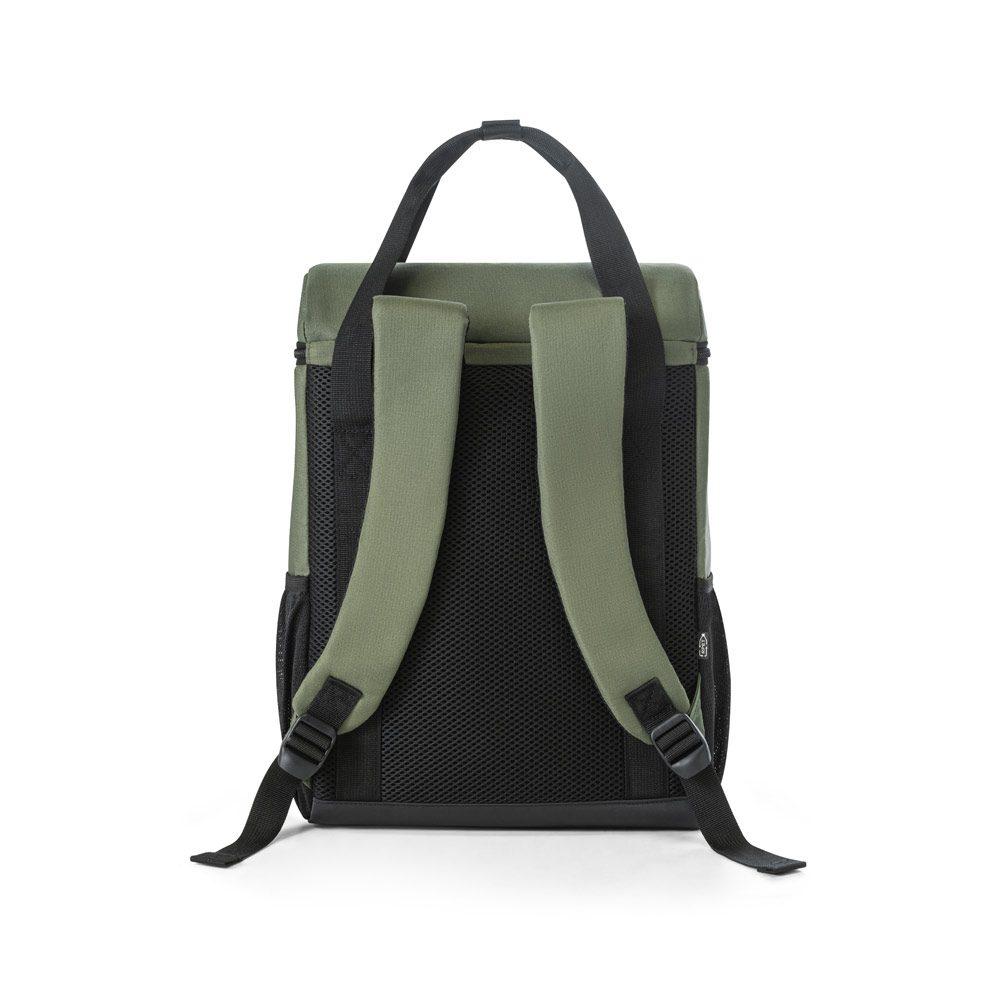 Mochila térmica almofadada MO1513 na cor Verde escuro, brinde personalizado Sky Brindes