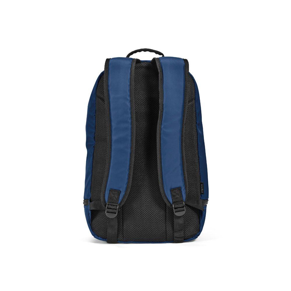 Mochila em 290T poliéster MO1519 na cor Azul, brinde personalizado Sky Brindes