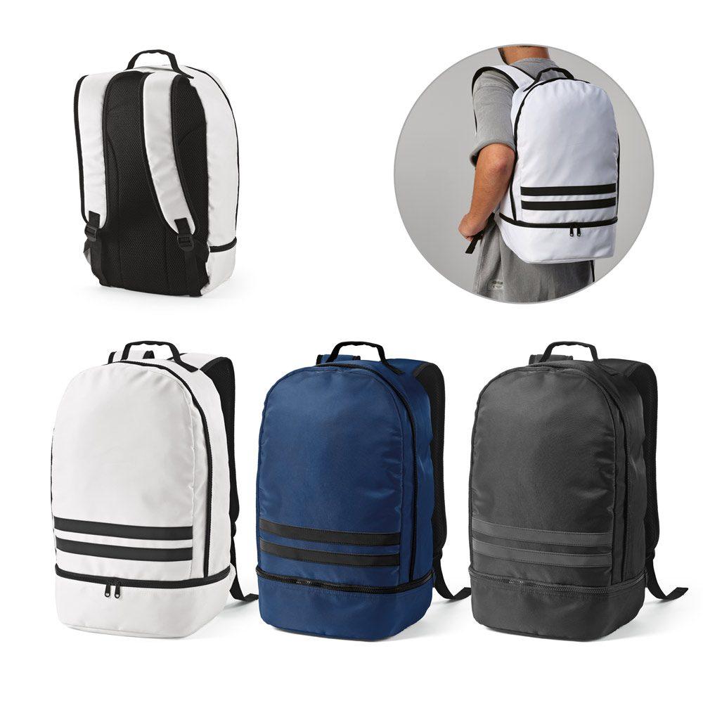 Mochila em 290T poliéster MO1519 na cor Azul, brinde personalizado Sky Brindes