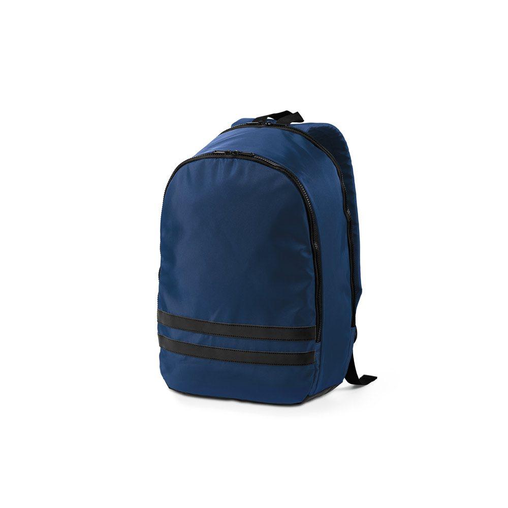 Mochila 290T poliéster reciclado MO1520 na cor Azul, brinde personalizado Sky Brindes