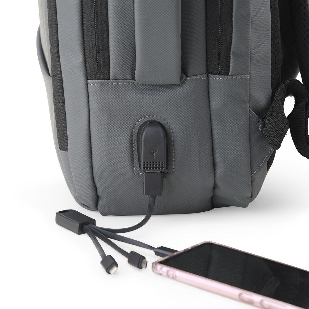 Mochila para Notebook MO1530 na cor Cinza, brinde personalizado Sky Brindes
