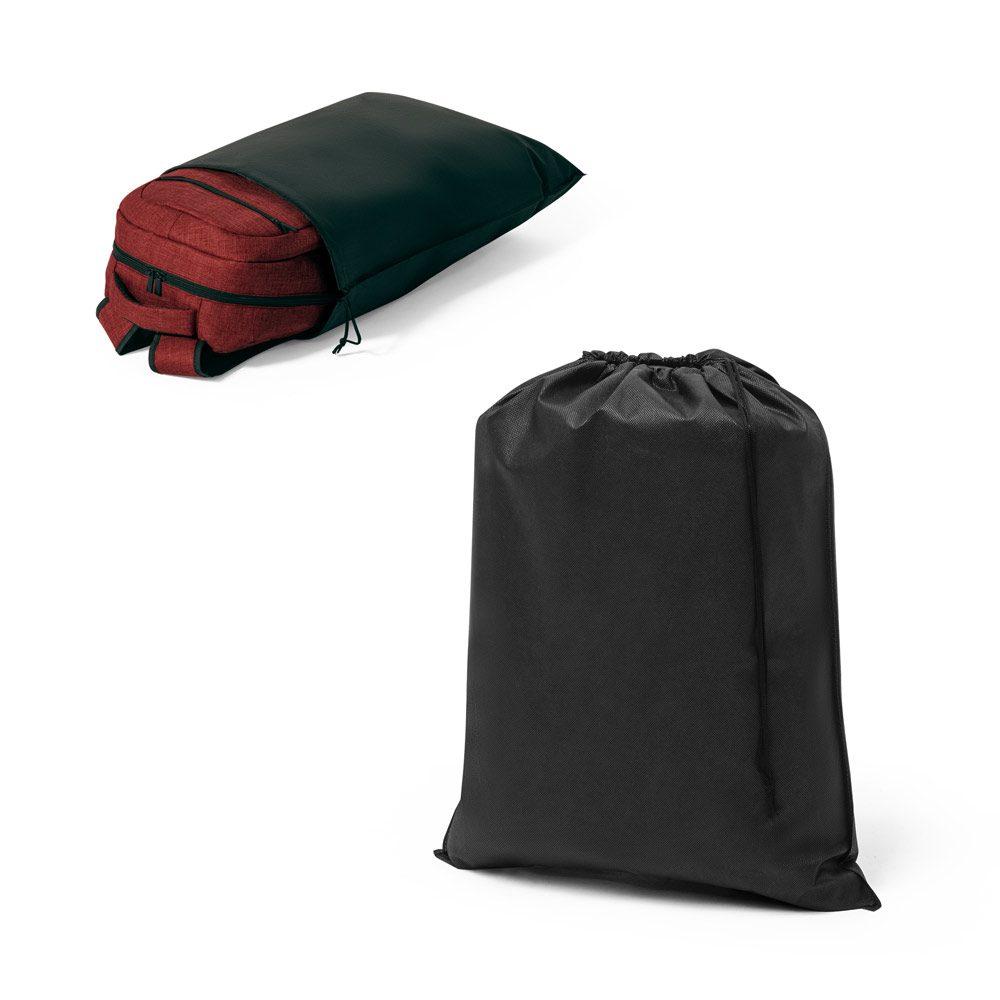 Saco para Mochila MO1556 na cor Preto, brinde personalizado Sky Brindes