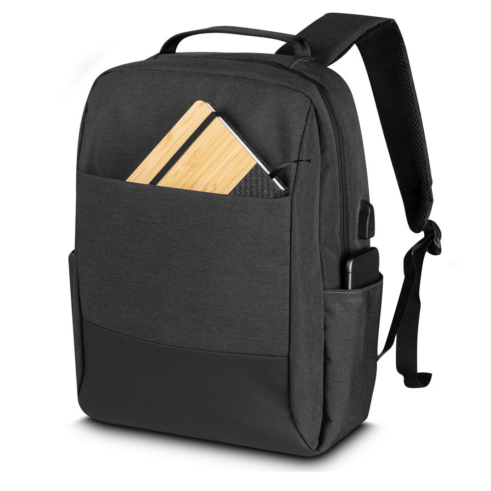 Mochila para Notebook MO1578 na cor Preto, brinde personalizado Sky Brindes