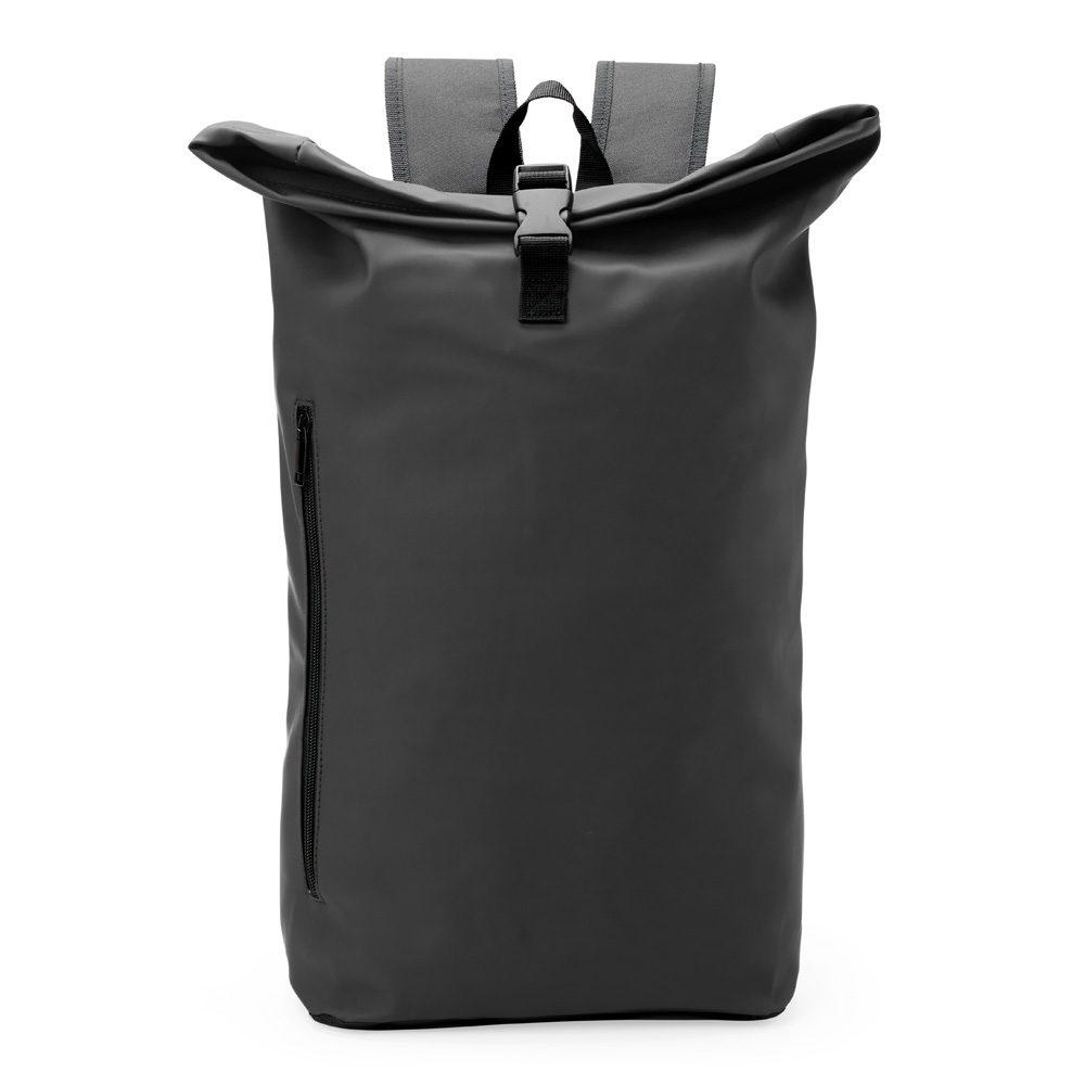 Mochila Couro Sintético 26 Litros MO1671 na cor Preto, brinde personalizado Sky Brindes