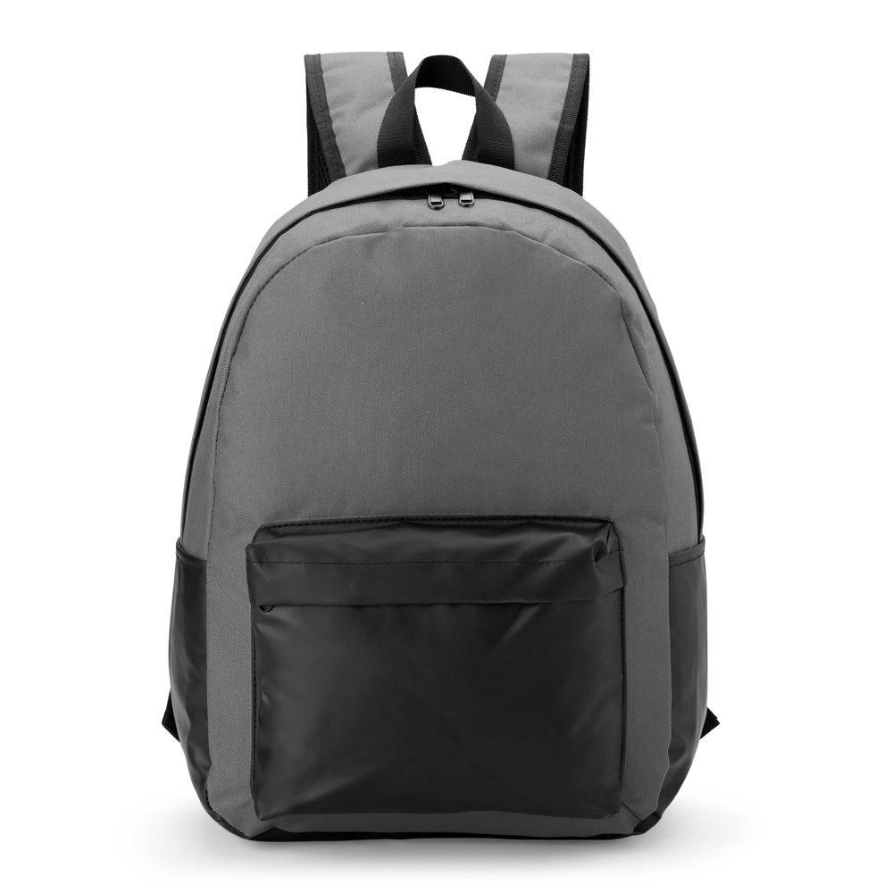 Mochila em Nylon 33 Litros MO1673 na cor Cinza, brinde personalizado Sky Brindes