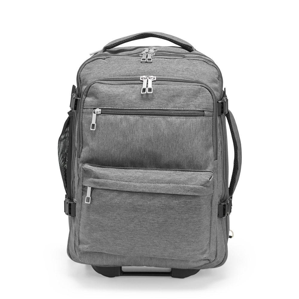 Mochila Poliéster 17 Litros MO1691 na cor Cinza, brinde personalizado Sky Brindes