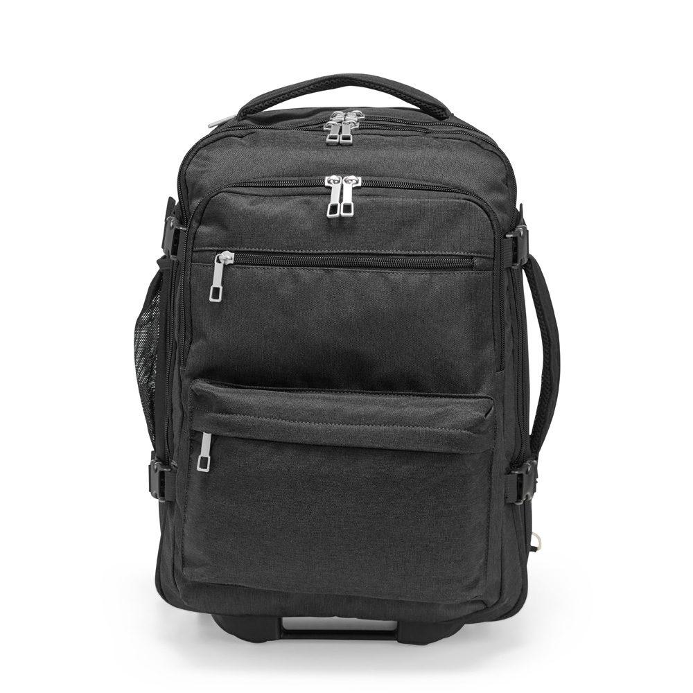 Mochila Poliéster 17 Litros MO1691 na cor Preto, brinde personalizado Sky Brindes