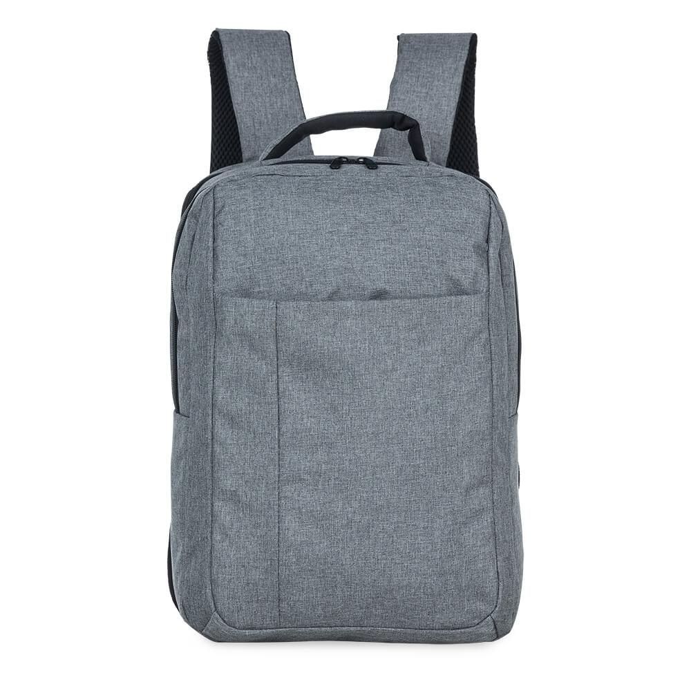 Mochila Nylon MO1692 na cor Chumbo, brinde personalizado Sky Brindes