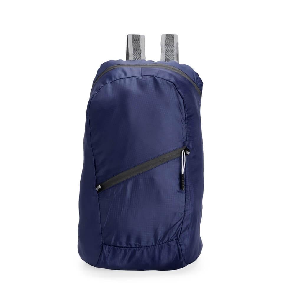 Mochila Dobrável 14 Litros MO1697 na cor Azul escuro, brinde personalizado Sky Brindes
