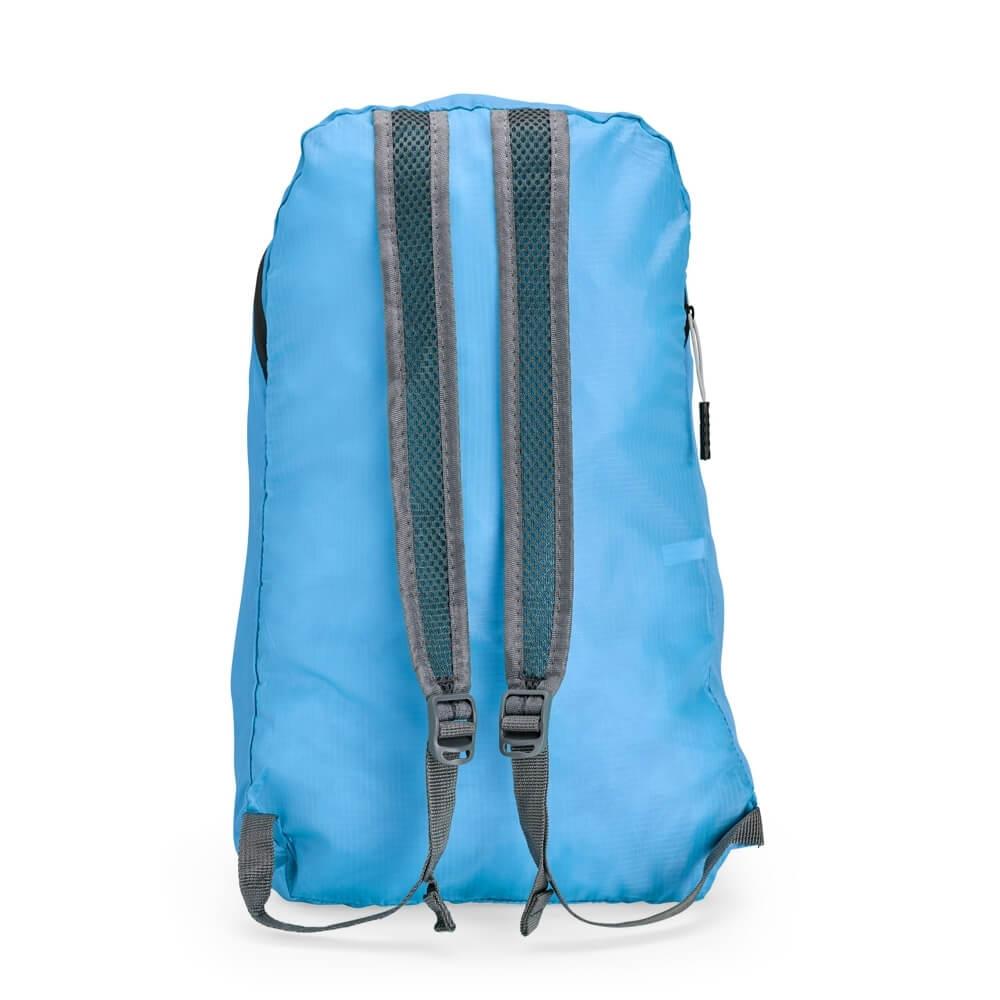 Mochila Dobrável 14 Litros MO1697 na cor Azul claro, brinde personalizado Sky Brindes