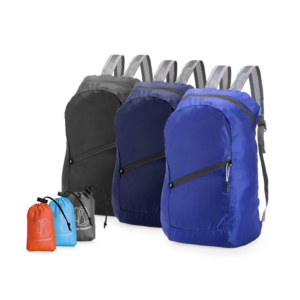 Mochila Dobrável 14 Litros MO1697 na cor Azul claro, brinde personalizado Sky Brindes