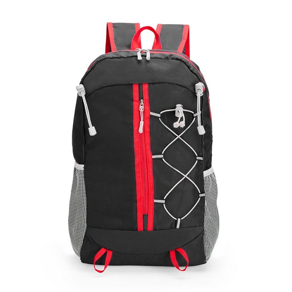 Mochila Dobrável 20 Litros MO1699 na cor Preto, brinde personalizado Sky Brindes