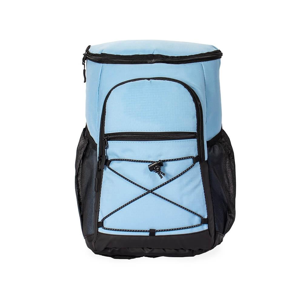 Mochila Térmica Poliéster MO1704 na cor Azul celeste, brinde personalizado Sky Brindes