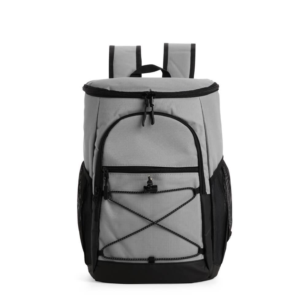 Mochila Térmica Poliéster MO1704 na cor Cinza, brinde personalizado Sky Brindes