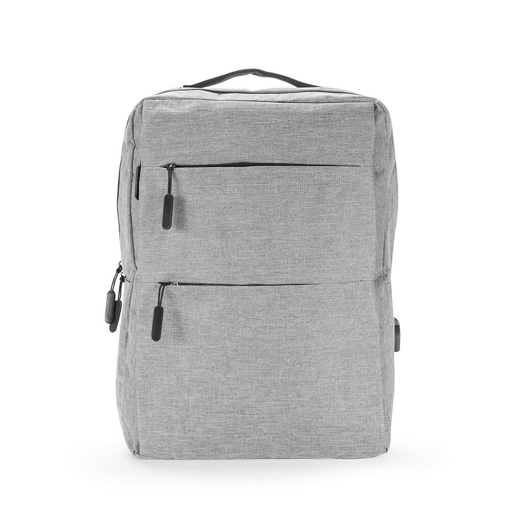 Mochila de Nylon 17 Litros MO1705 na cor Cinza, brinde personalizado Sky Brindes