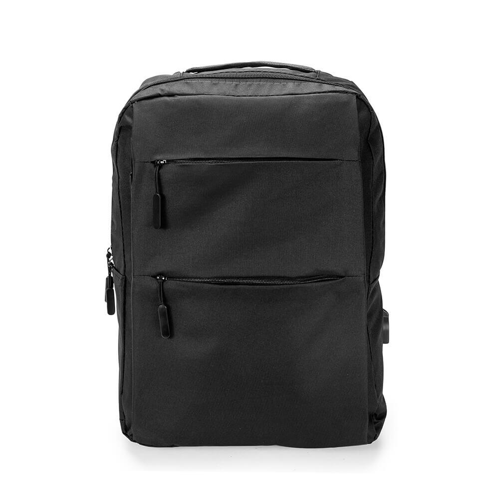 Mochila de Nylon 17 Litros MO1705 na cor Preto, brinde personalizado Sky Brindes