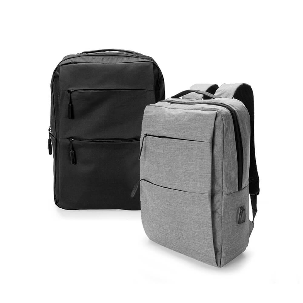 Mochila de Nylon 17 Litros MO1705 na cor Cinza, brinde personalizado Sky Brindes