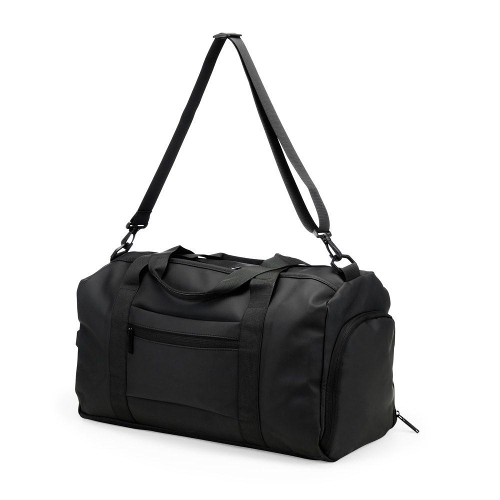 Bolsa Couro Sintético 32 Litros MO1707 na cor Preto, brinde personalizado Sky Brindes