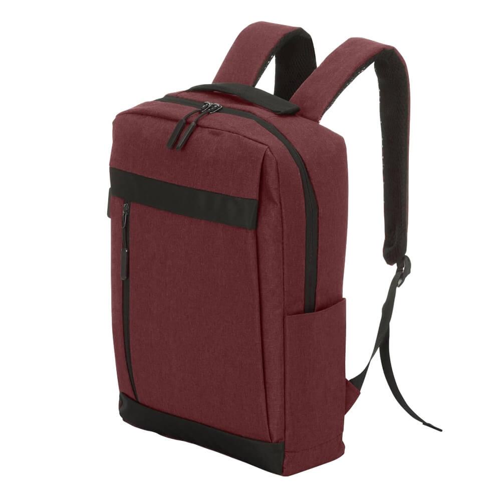 Mochila de Nylon USB 21L MO1708 na cor Vermelho, brinde personalizado Sky Brindes
