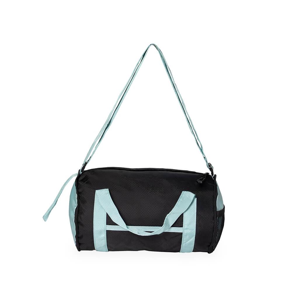 Bolsa Dobrável Poliéster 6 Litros MO1710 na cor Azul claro, brinde personalizado Sky Brindes