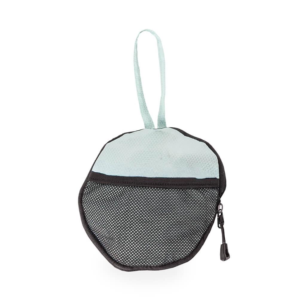 Bolsa Dobrável Poliéster 6 Litros MO1710 na cor Azul claro, brinde personalizado Sky Brindes