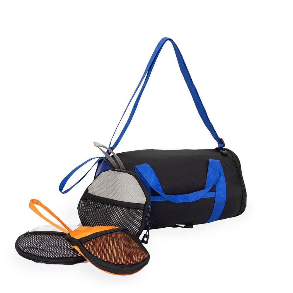 Bolsa Dobrável Poliéster 6 Litros MO1710 na cor Azul claro, brinde personalizado Sky Brindes