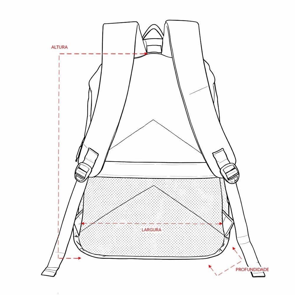 Mochila Oxford 23 Litros MO1719 na cor Azul escuro, brinde personalizado Sky Brindes