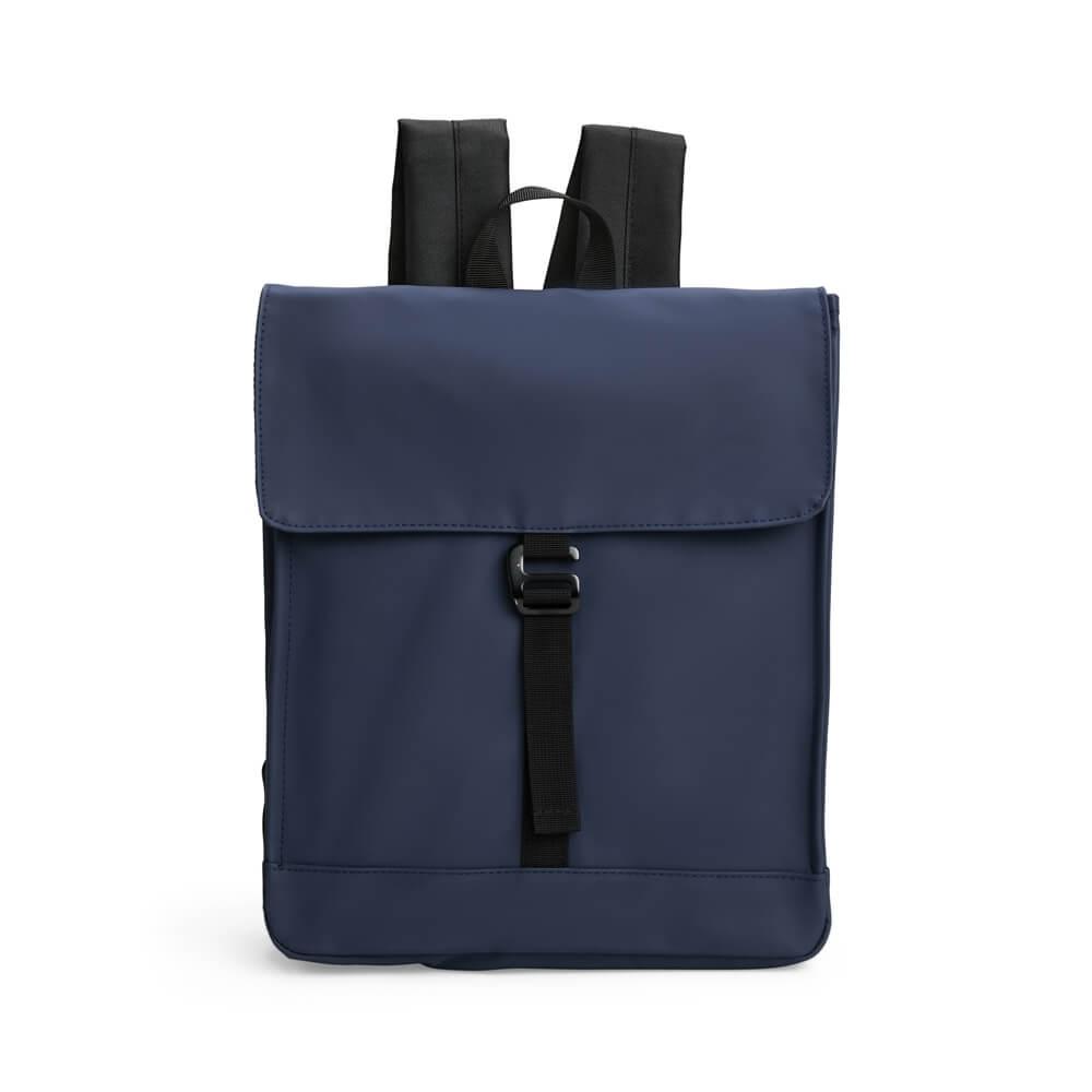 Mochila Couro Sintético 16L MO1722 na cor Azul escuro, brinde personalizado Sky Brindes