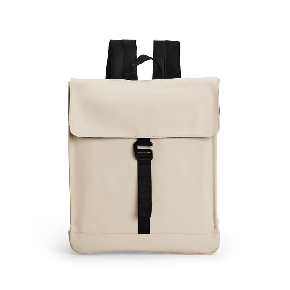 Mochila Couro Sintético 16L MO1722 na cor Creme, brinde personalizado Sky Brindes