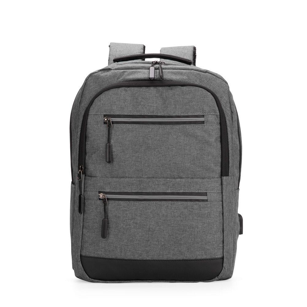 Mochila Oxford 18 Litros MO1724 na cor Cinza, brinde personalizado Sky Brindes