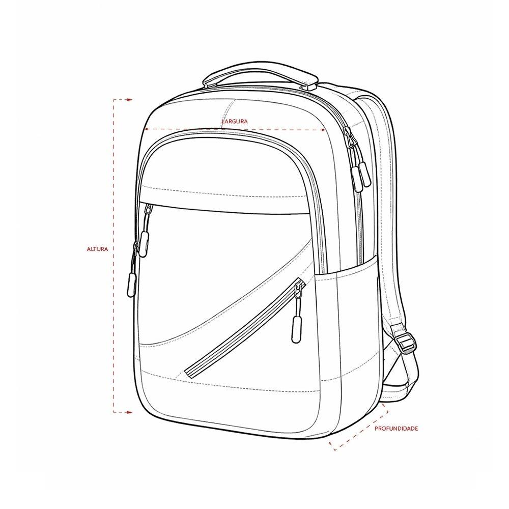 Mochila Oxford 18 Litros MO1725 na cor Azul, brinde personalizado Sky Brindes