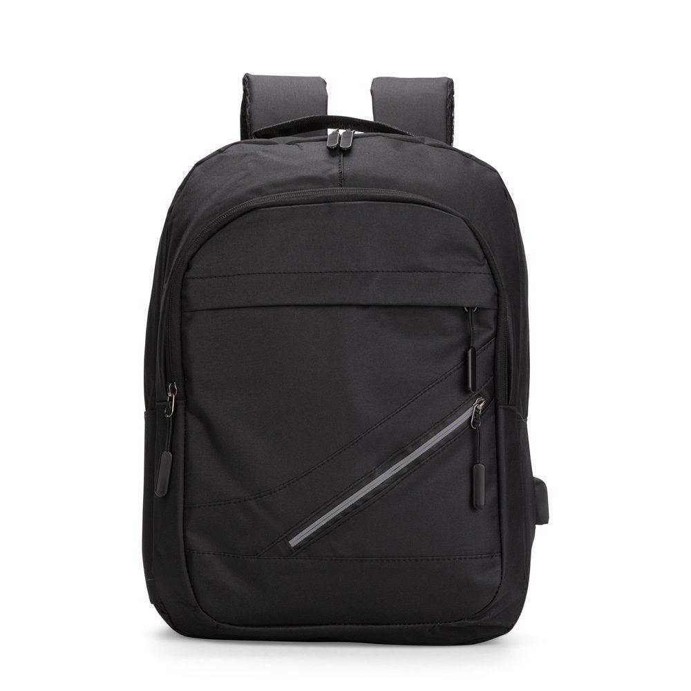 Mochila Oxford 18 Litros MO1725 na cor Preto, brinde personalizado Sky Brindes