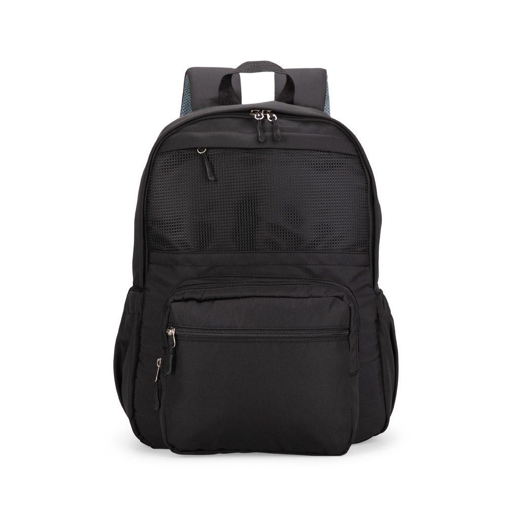 Mochila Oxford 23 Litros MO1726 na cor Preto, brinde personalizado Sky Brindes
