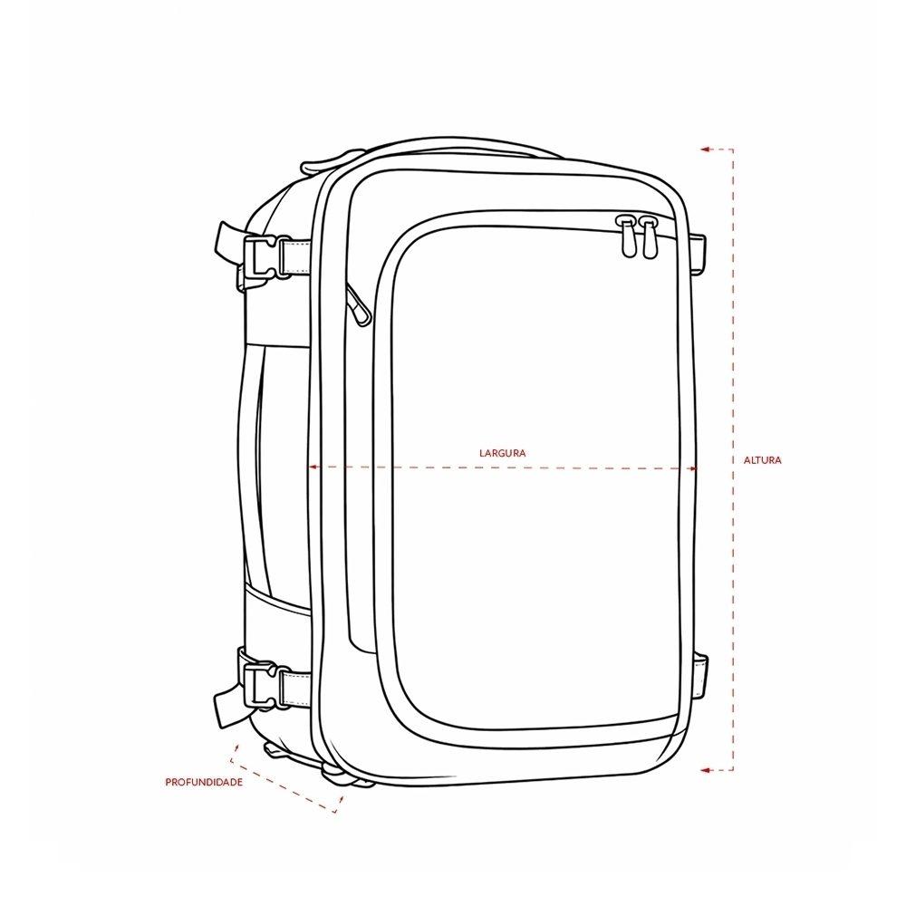 Mochila Couro Sintético 28 Litros MO1727 na cor Preto, brinde personalizado Sky Brindes