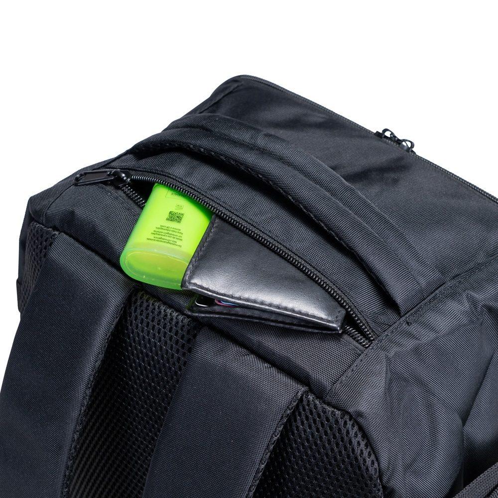 Mochila Nylon 25 Litros MO1728 na cor Preto, brinde personalizado Sky Brindes
