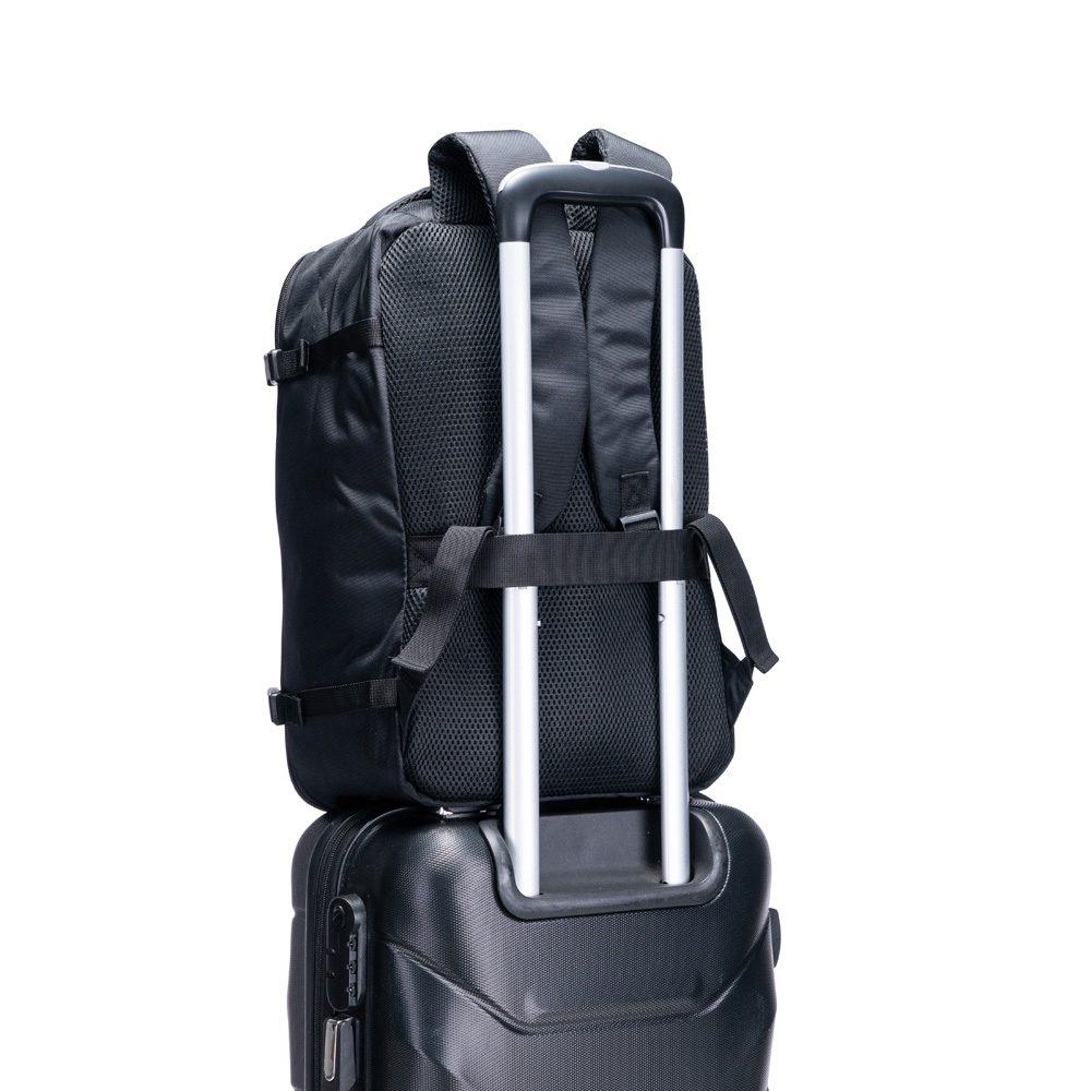 Mochila Nylon 25 Litros MO1728 na cor Preto, brinde personalizado Sky Brindes
