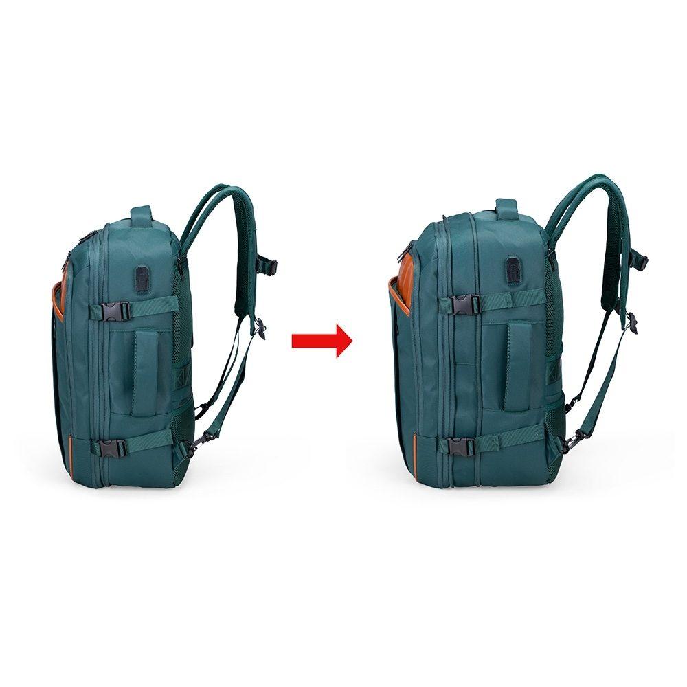 Mochila Expansível Nylon 29 Litros MO1729 na cor Preto, brinde personalizado Sky Brindes