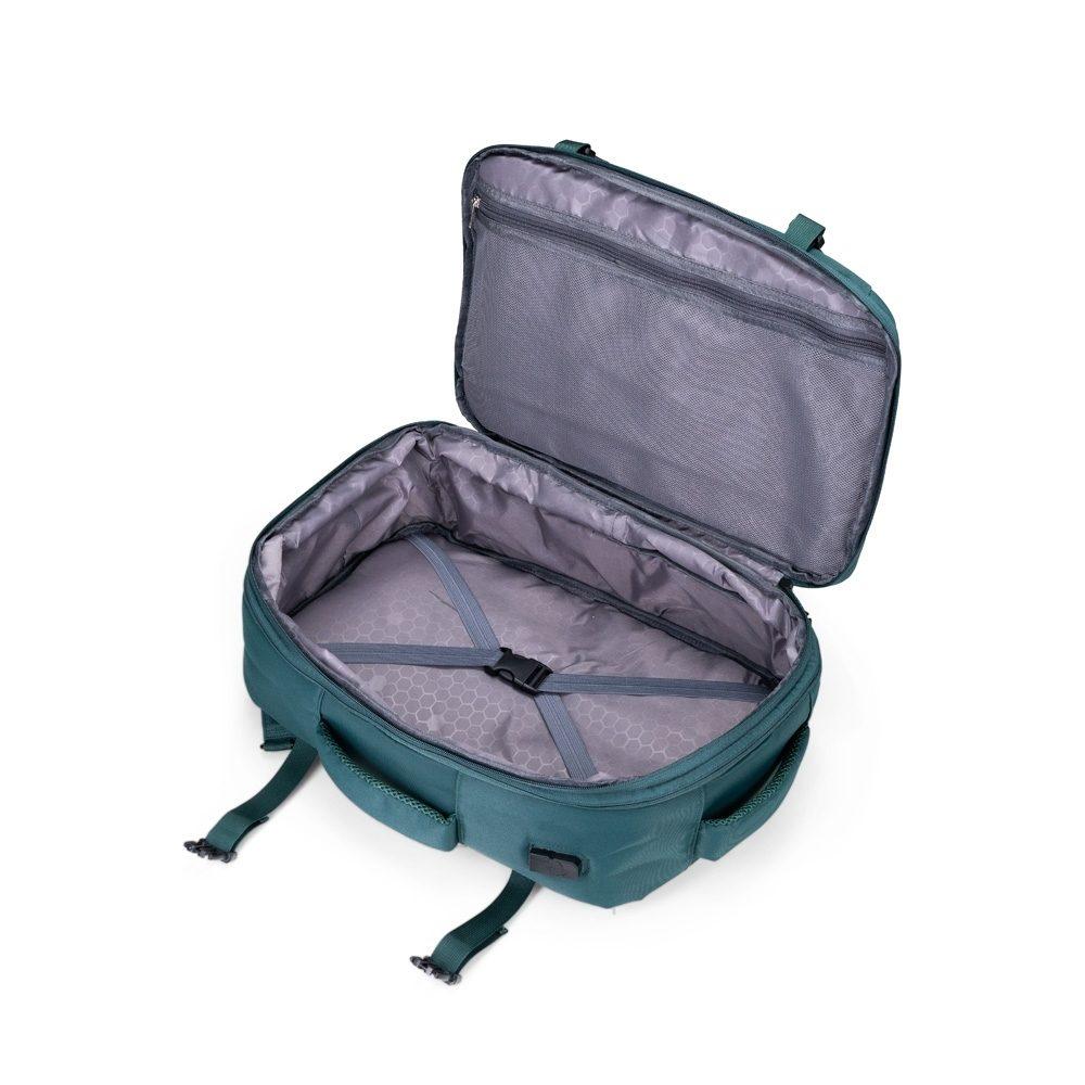 Mochila Expansível Nylon 29 Litros MO1729 na cor Preto, brinde personalizado Sky Brindes