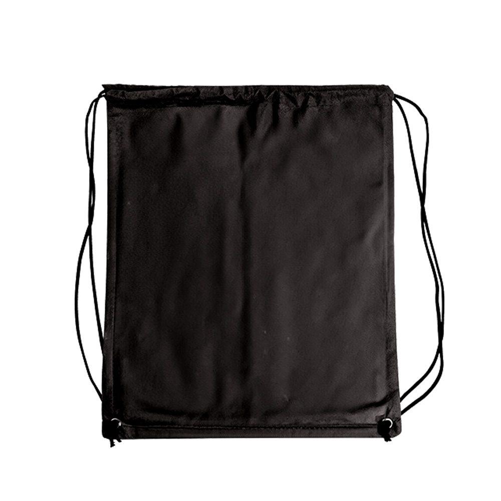 Sacochila tnt MO1733 na cor Preto, brinde personalizado Sky Brindes