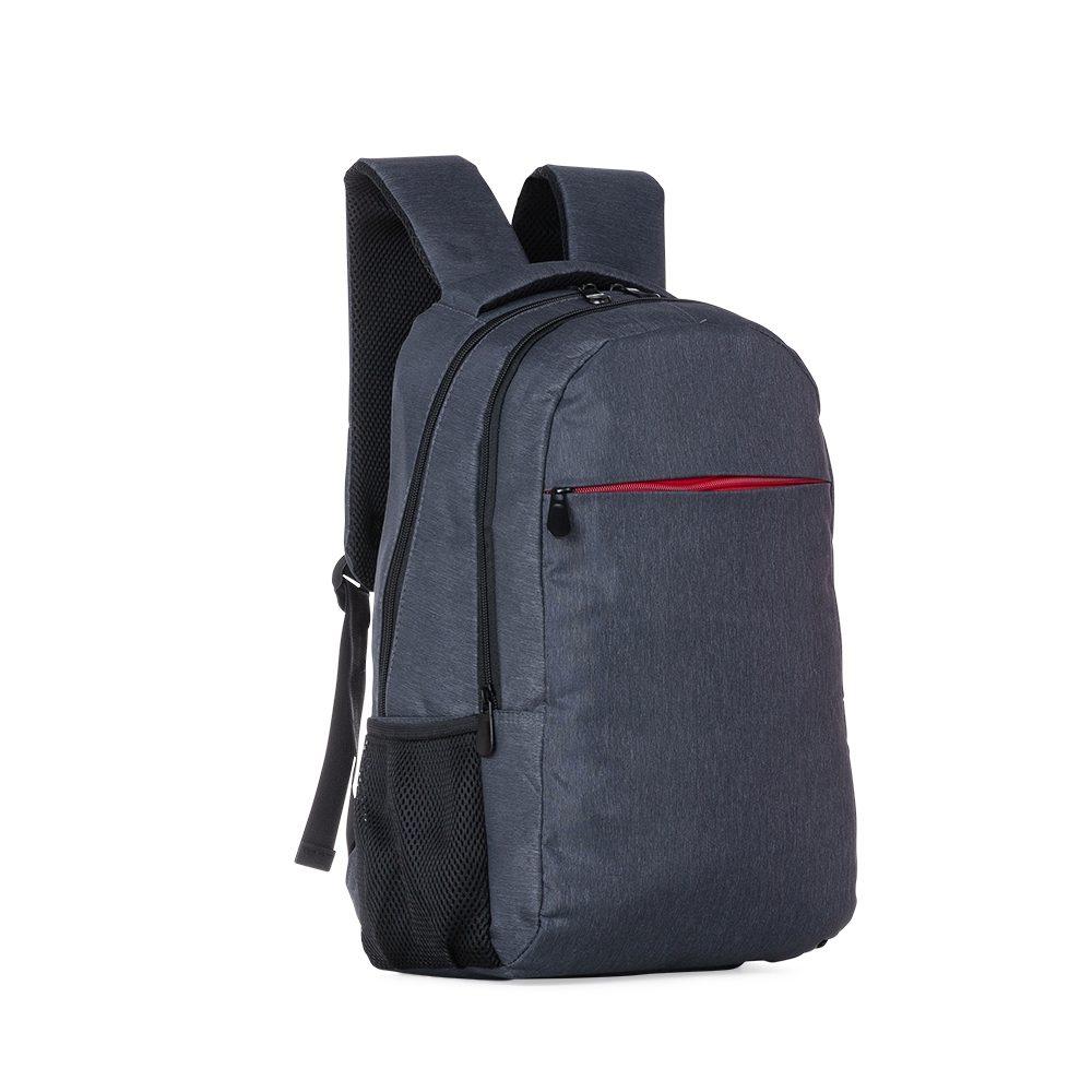Mochila poliester MO1734 na cor Cinza, brinde personalizado Sky Brindes