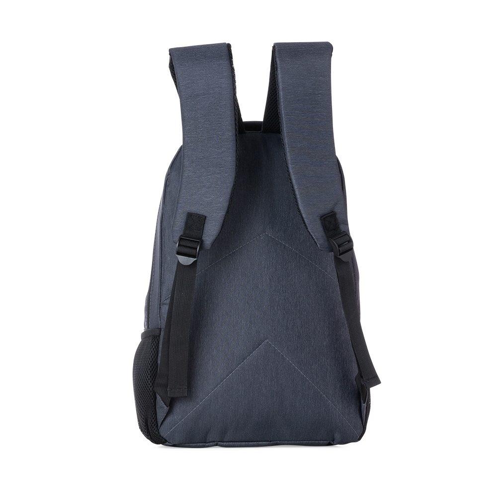 Mochila poliester MO1734 na cor Cinza, brinde personalizado Sky Brindes