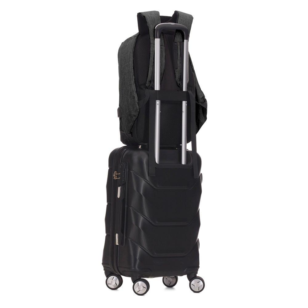 Mochila anti-furto MO1736 na cor Preto, brinde personalizado Sky Brindes