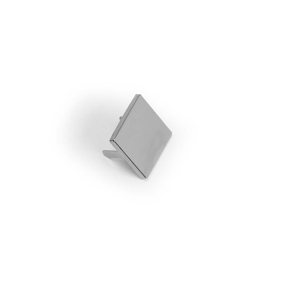 Plaquinha em metal p gravação MO1739 na cor Prata, brinde personalizado Sky Brindes